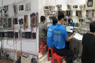 lớp dạy lập trình PLC điều khiển động cơ Servo 